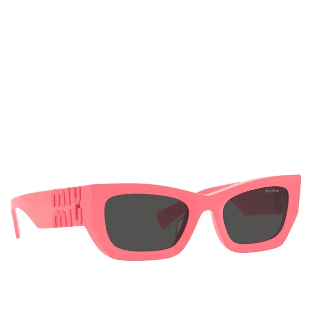 Miu Miu Eyewear Rectangle Frame Sunglasses Pink - Picture 4 of 12